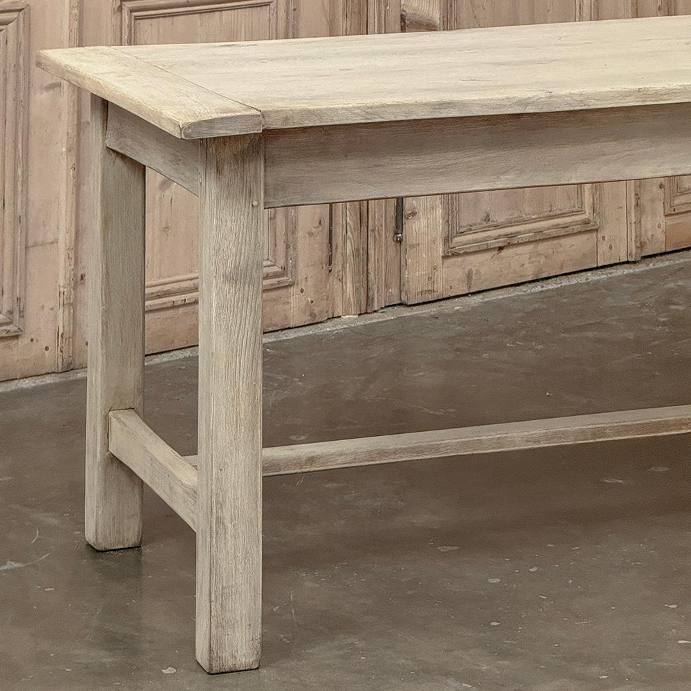 19th Century Rustic Table ~ Desk in Stripped Oak For Sale 12