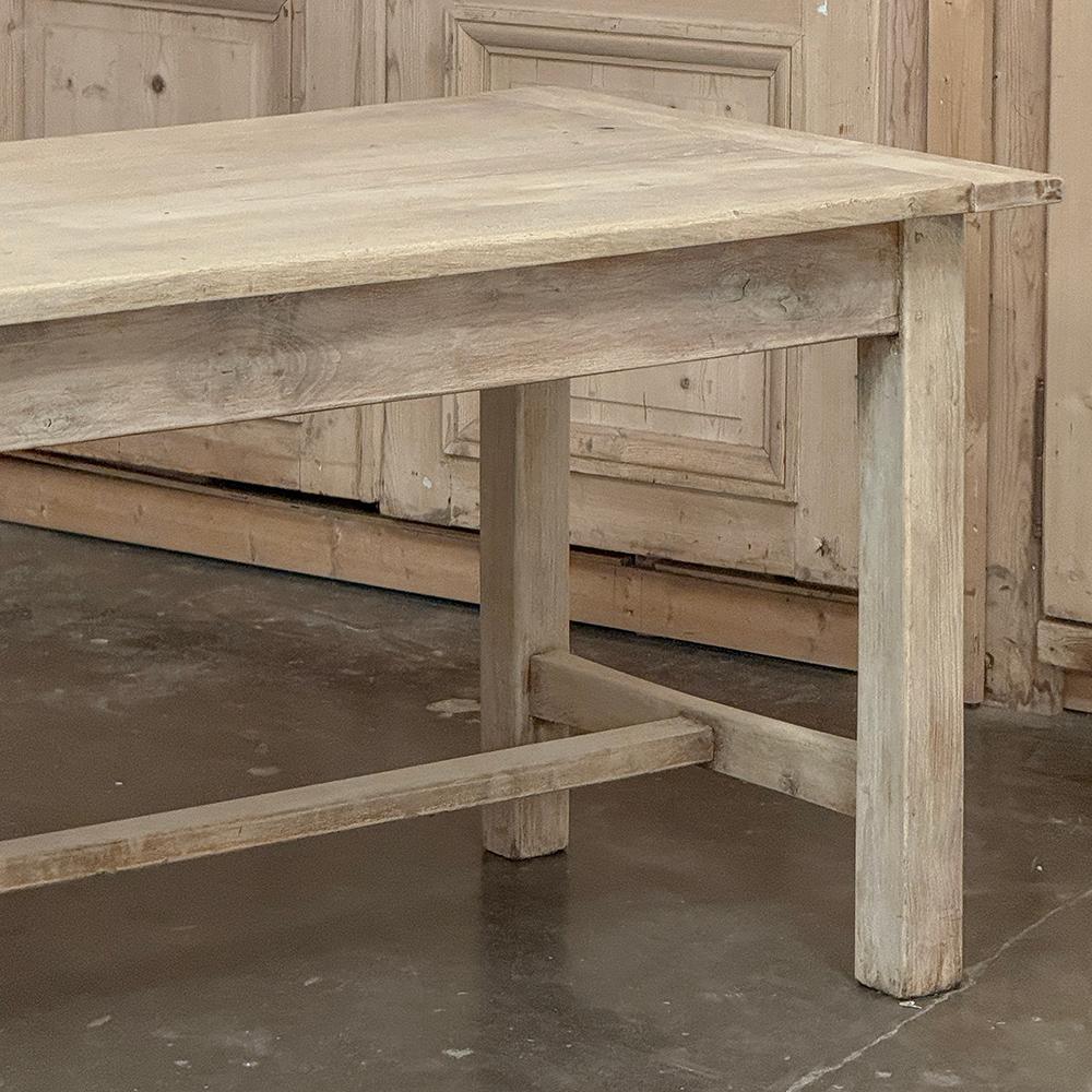 19th Century Rustic Table ~ Desk in Stripped Oak For Sale 13