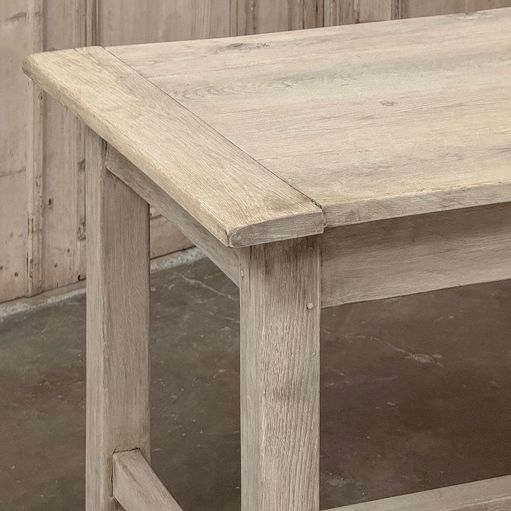 19th Century Rustic Table ~ Desk in Stripped Oak For Sale 14