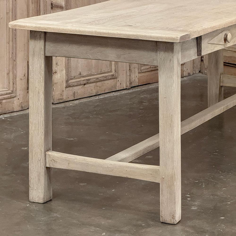 19th Century Rustic Table ~ Desk in Stripped Oak For Sale 4