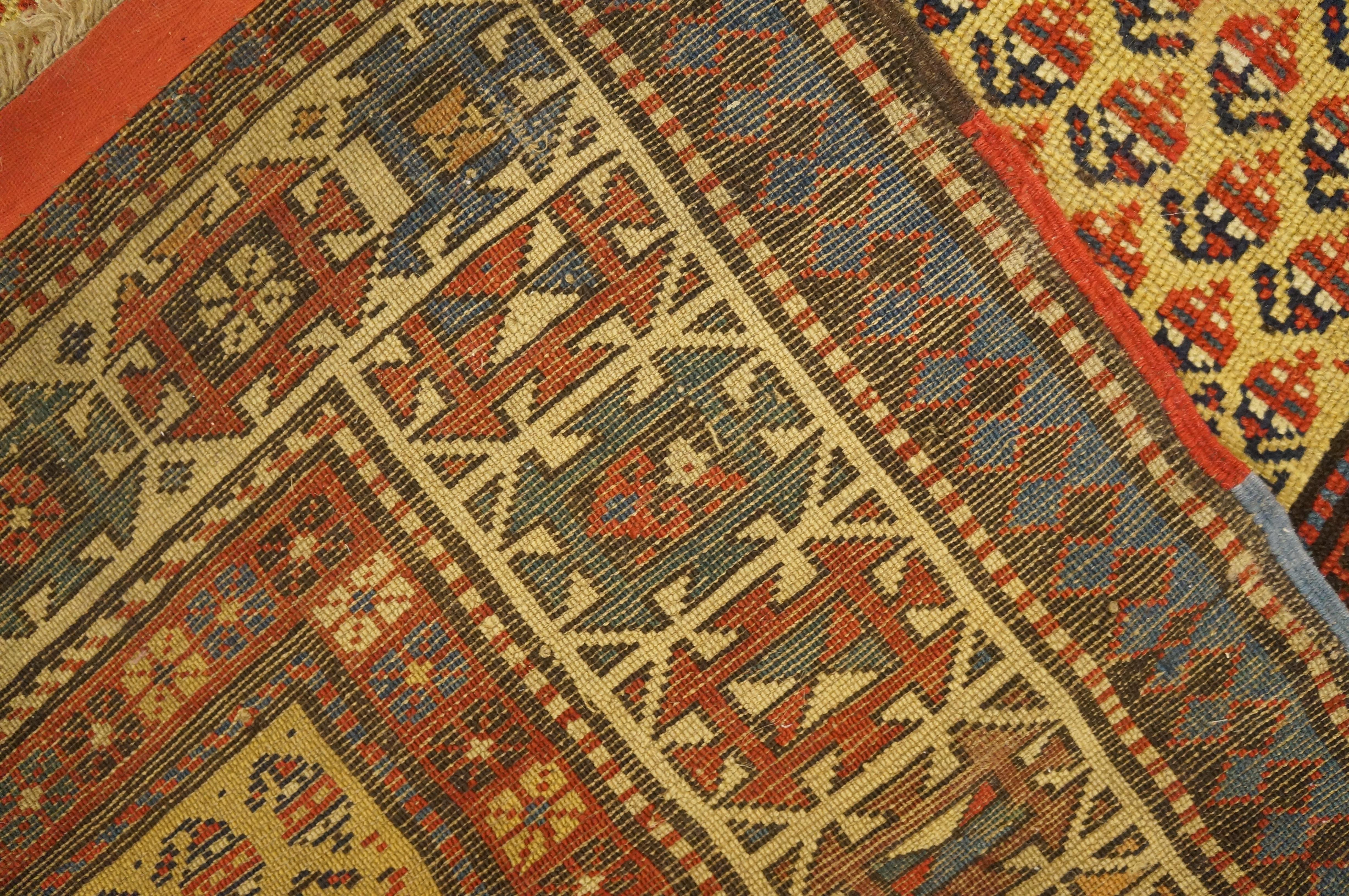 19th Century S. Caucasian Moghan Carpet ( 3'8