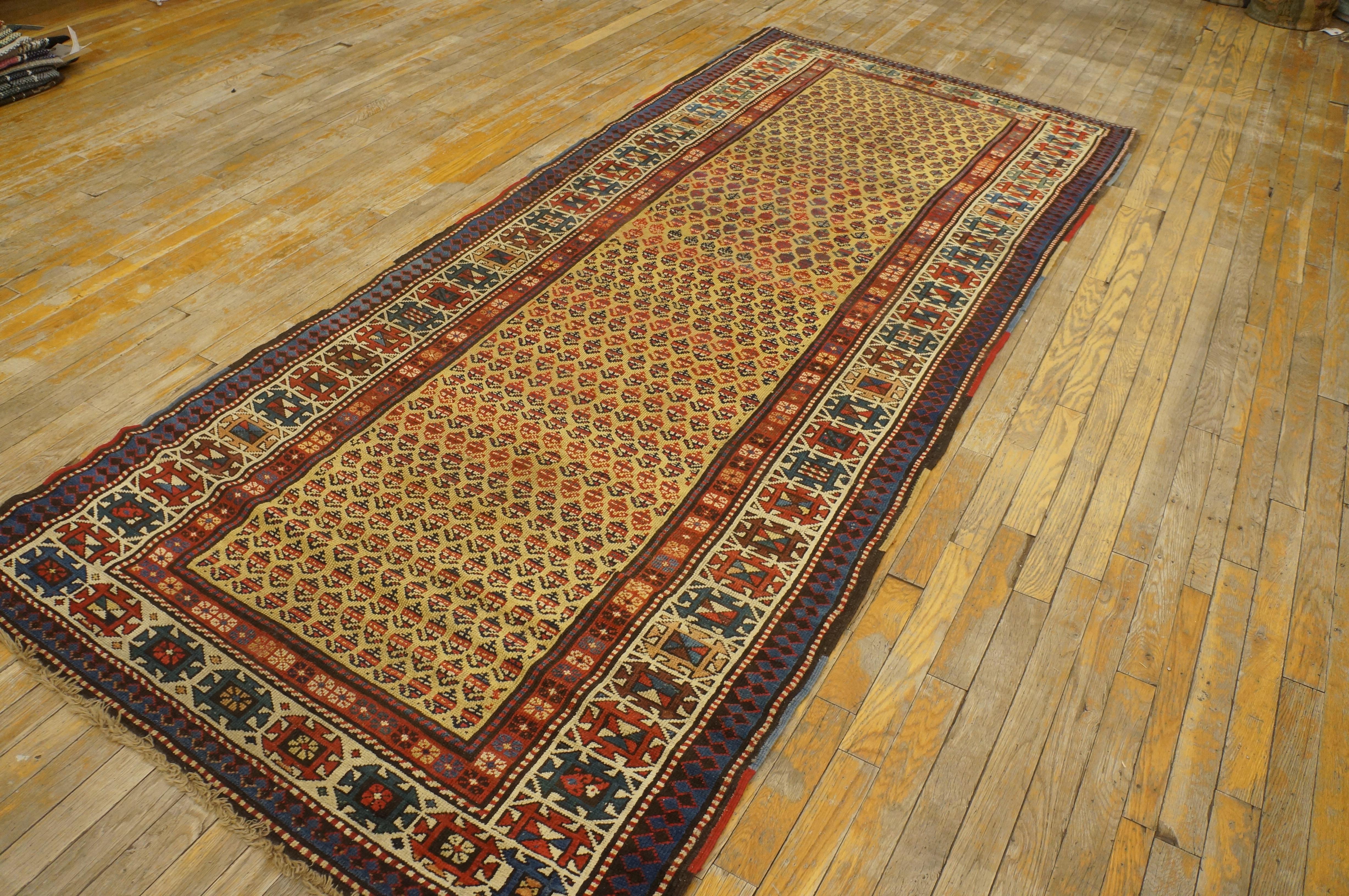 Kazak 19th Century S. Caucasian Moghan Carpet ( 3'8
