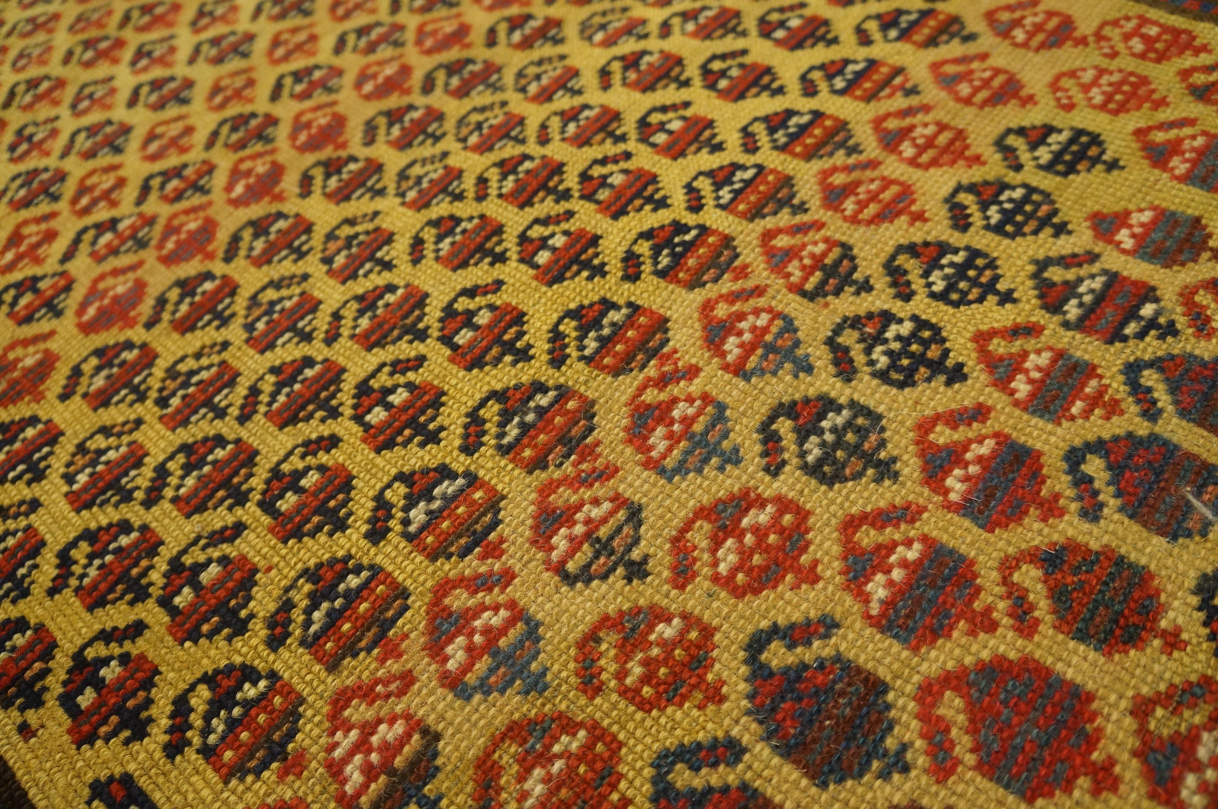 Tappeto Moghan caucasico del XIX secolo ( 3'8