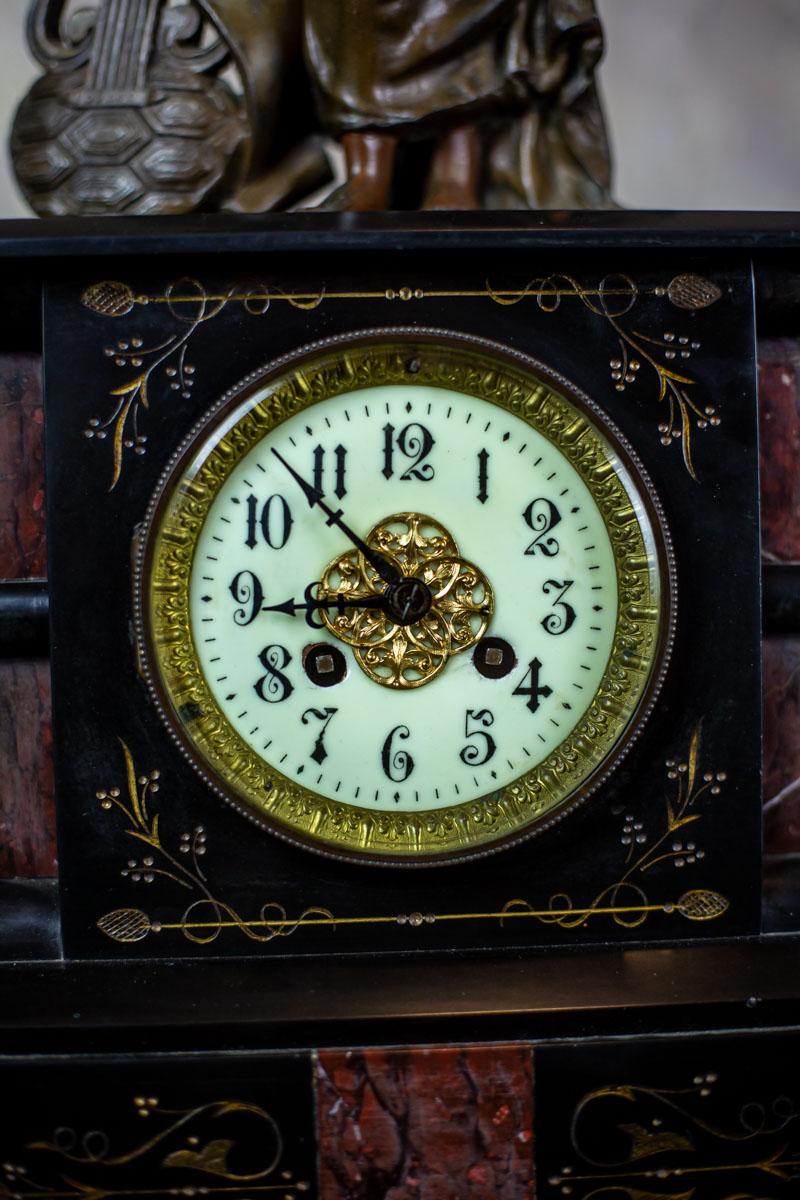 19th Century S. Marti & Cie Mantle Clock Set 5
