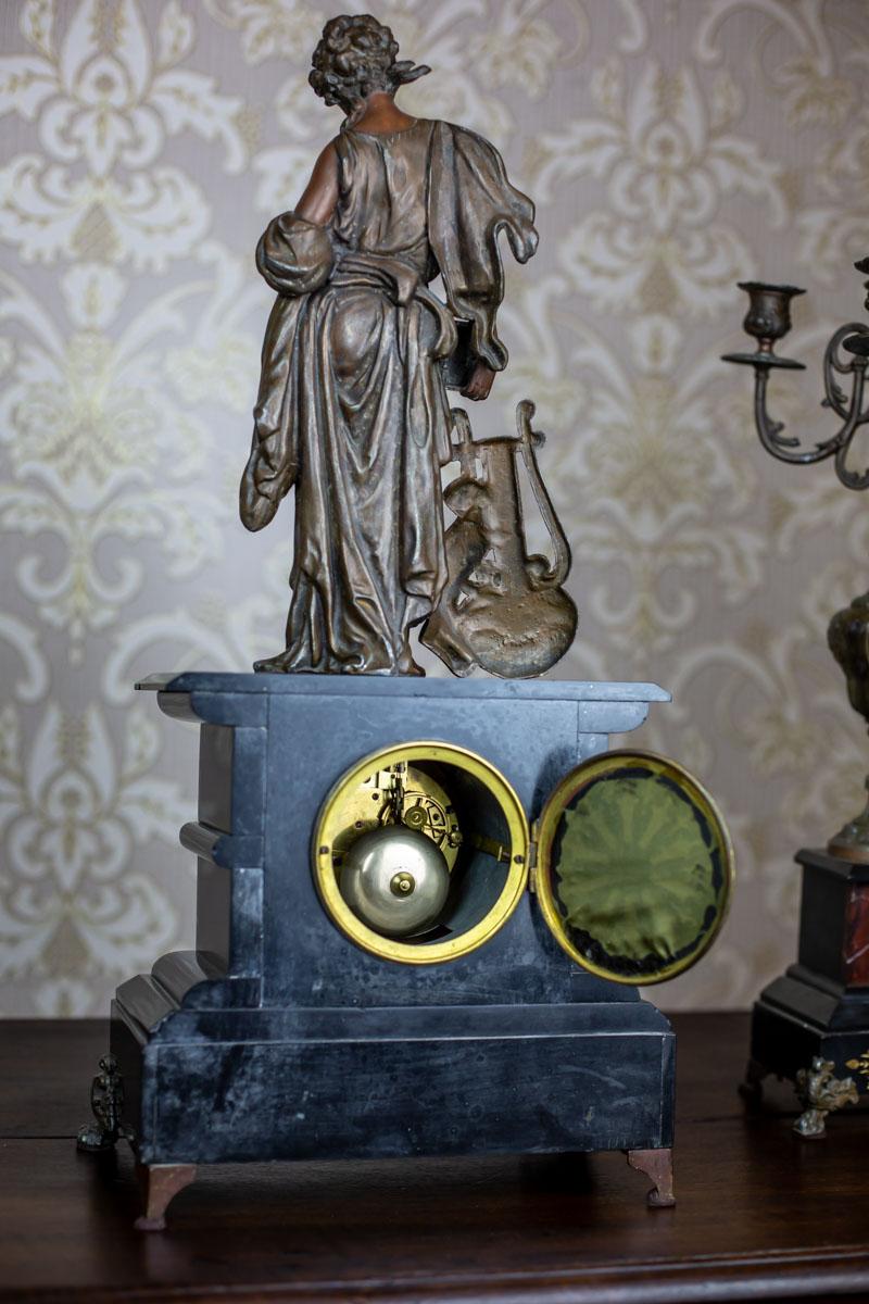 19th Century S. Marti & Cie Mantle Clock Set 8