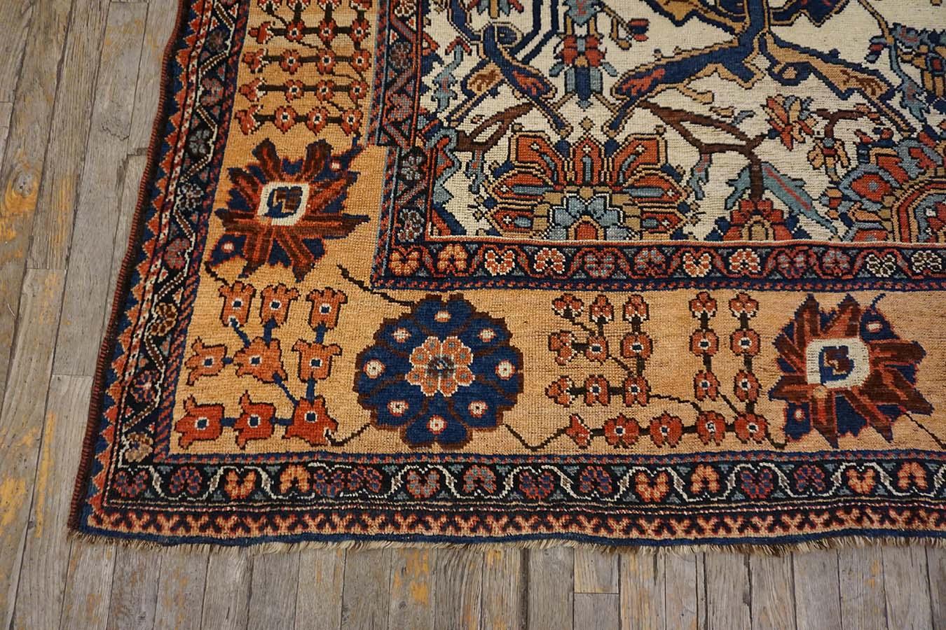 19th Century S. Persian, Fars region Bakhtiari carpet with design inspiration  In Good Condition For Sale In New York, NY