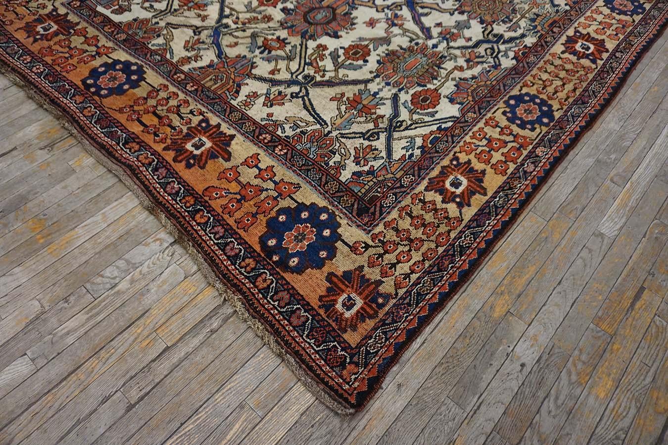 Wool 19th Century S. Persian, Fars region Bakhtiari carpet with design inspiration  For Sale