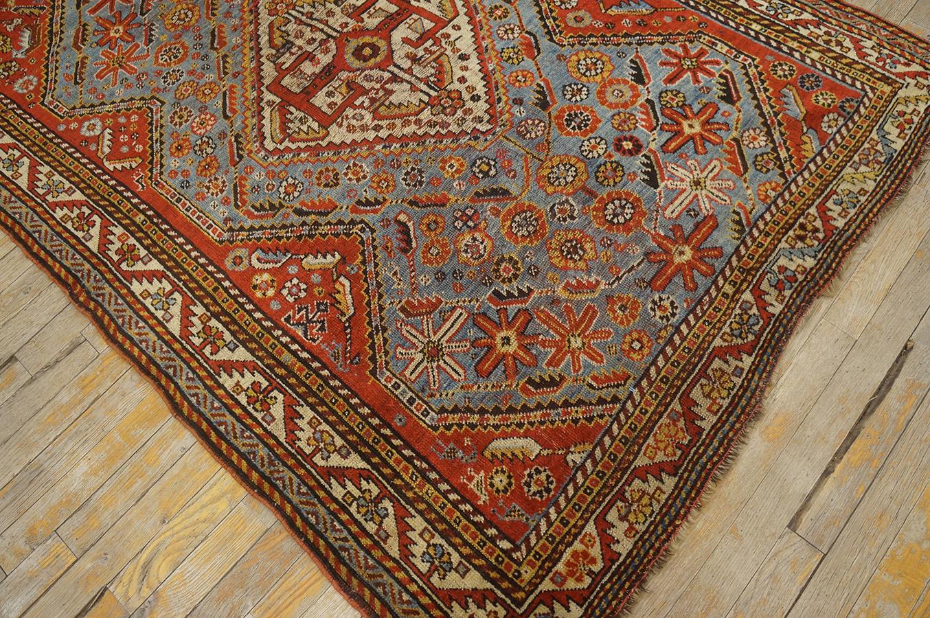 19th Century S. Persian Ghashgaie Rug ( 4'2