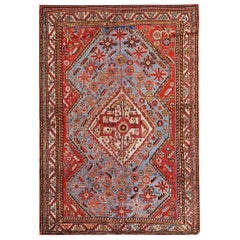 Tappeto Ghashgaie persiano del XIX secolo ( 4'2" x 6'2" - 127 x 188 )