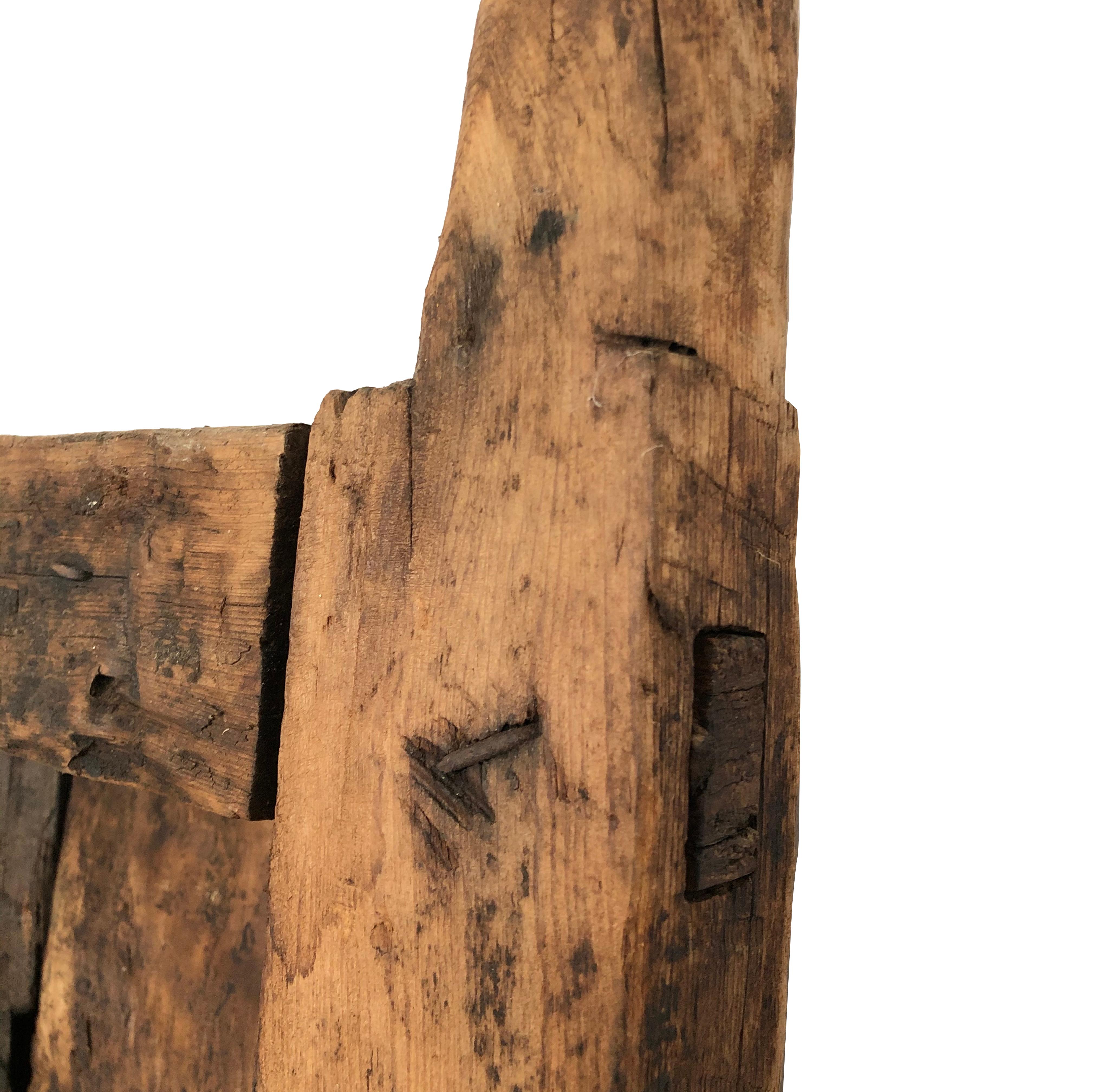 19th Century Sabino Wood Door Found in Western México 1