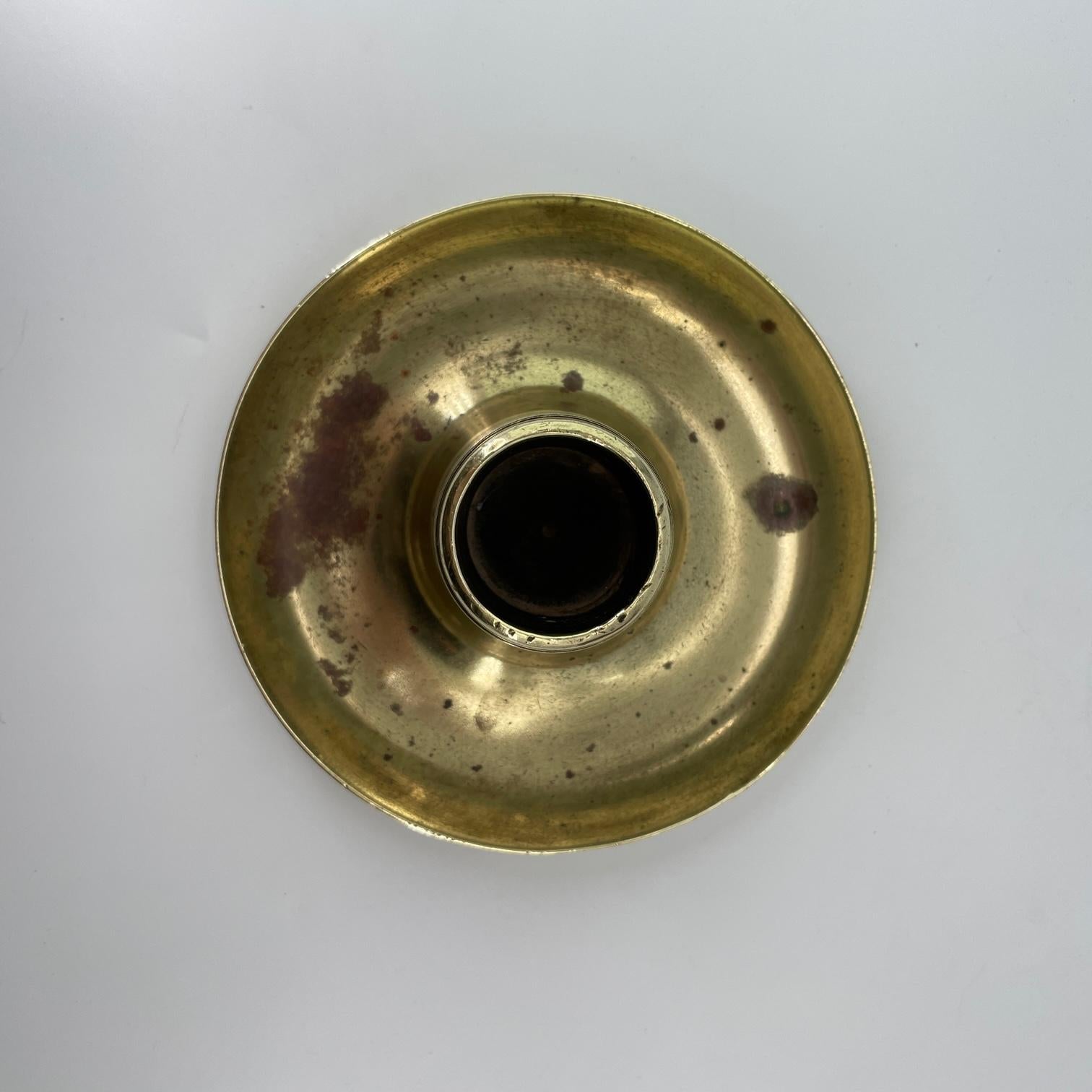 vintage brass match holder