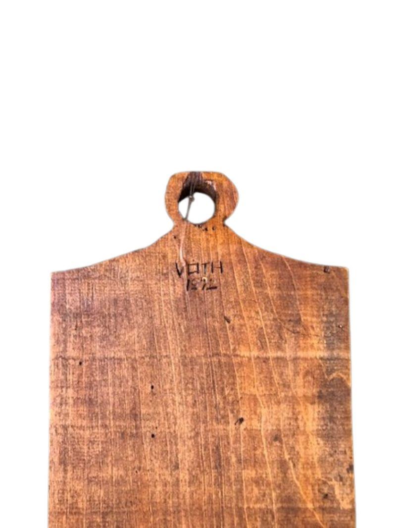 Tavola da cribbage intagliata da marinaio del XIX secolo con barca a pale e pioli figurativi In condizioni buone in vendita a Nantucket, MA