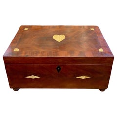 19th Century Sailor Made Scrimshaw Box, circa 1850