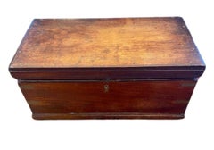 19th Century Sailor's Decorated Sea Chest, signed.