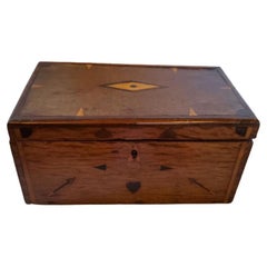 19th Century Sailor's Folk Art Inlaid Box