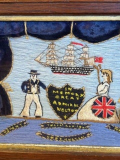 Lana da marinaio del XIX secolo in onore dell'ammiraglio Lord Nelson