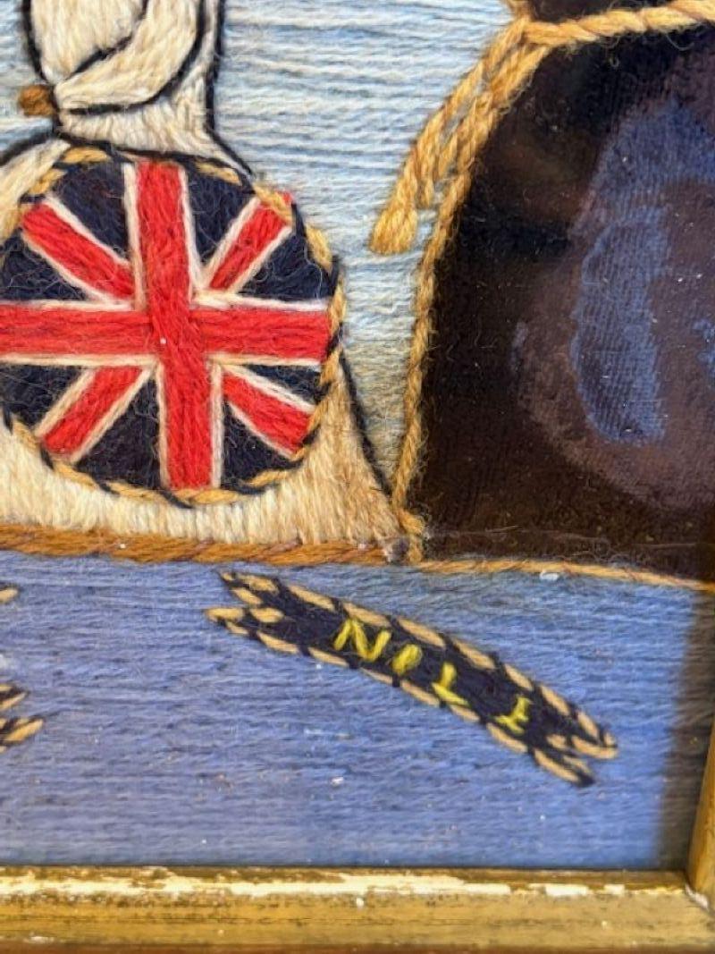 19th Century Sailor's Woolie Honoring Admiral Lord Nelson For Sale 1