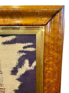 19th Century Sailor's Woolie of a Black Hulled Ship