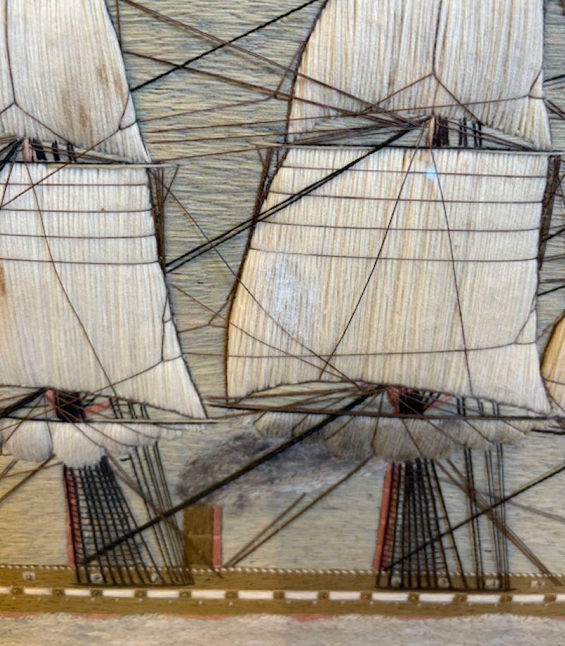 Lana marinera del siglo XIX de una fragata de vapor británica, hacia 1850 Mediados del siglo XIX en venta