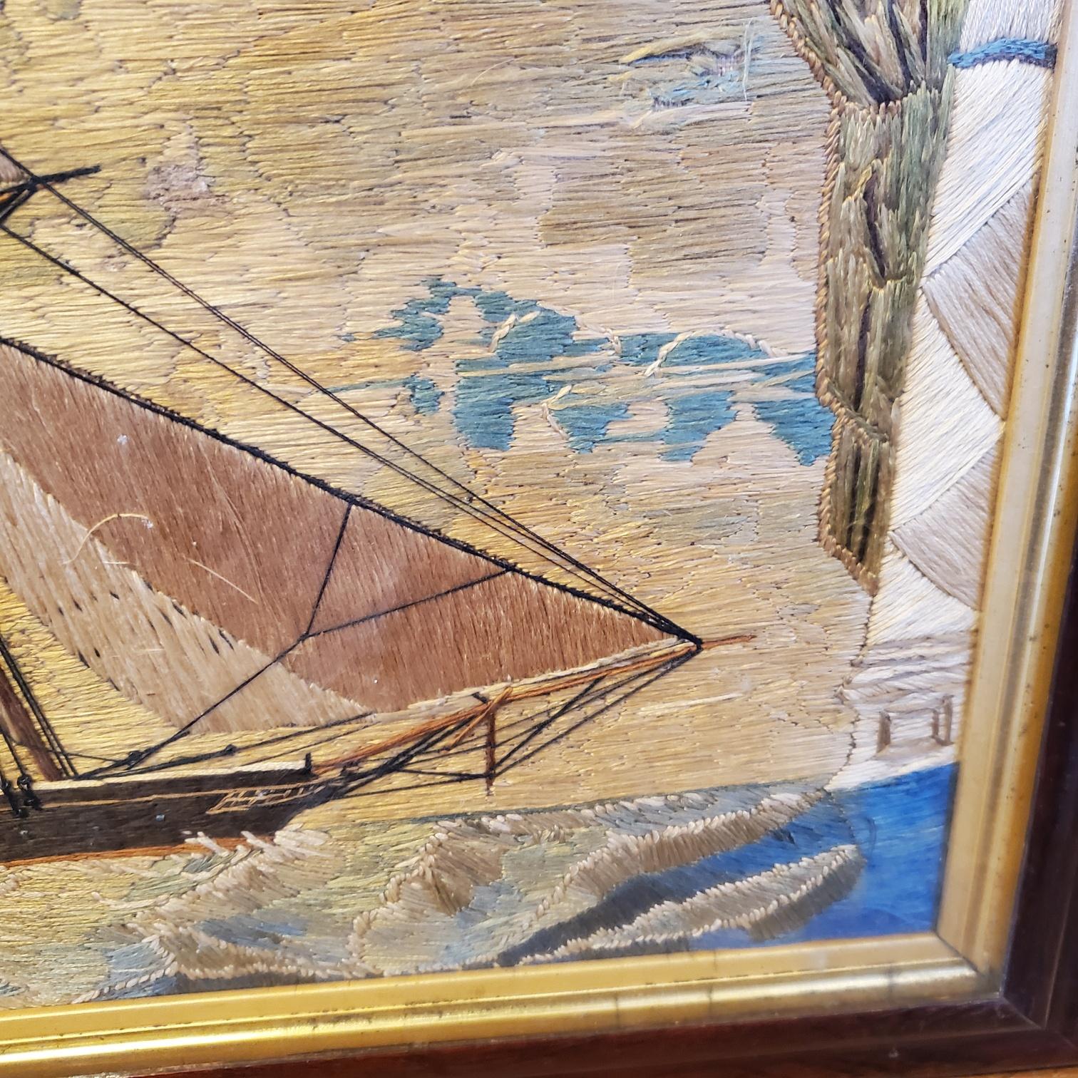 19th Century Sailor's Woolie of a Topsail Schooner, circa 1860 4