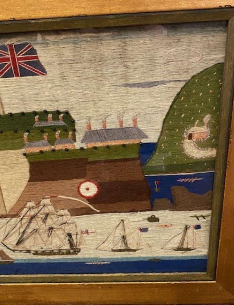 Arte popolare Lana da marinaio del 19° secolo del Forte canadese in vendita