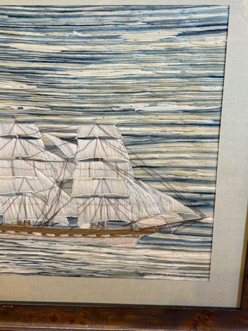 19th Century Sailor's Woolie of the Four Masted Bark Loch Torridon Bon état - En vente à Nantucket, MA