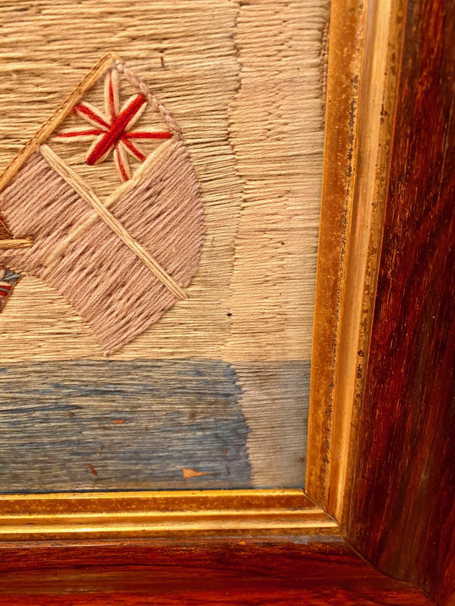 Sailor's Woolie des Schiffsloop-Schiffs „Coquette“ aus dem 19. Jahrhundert  (Handgefertigt) im Angebot