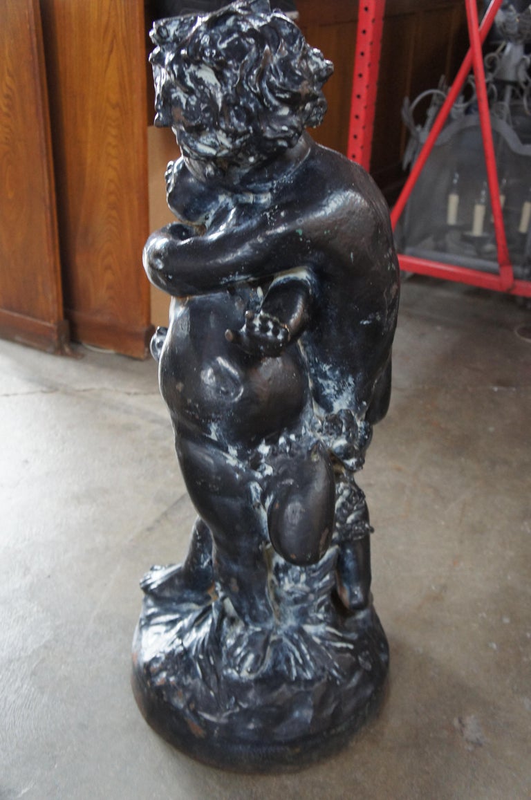 Salin Foundry Antique Neoclassical Cast Iron Sculpture Statue France