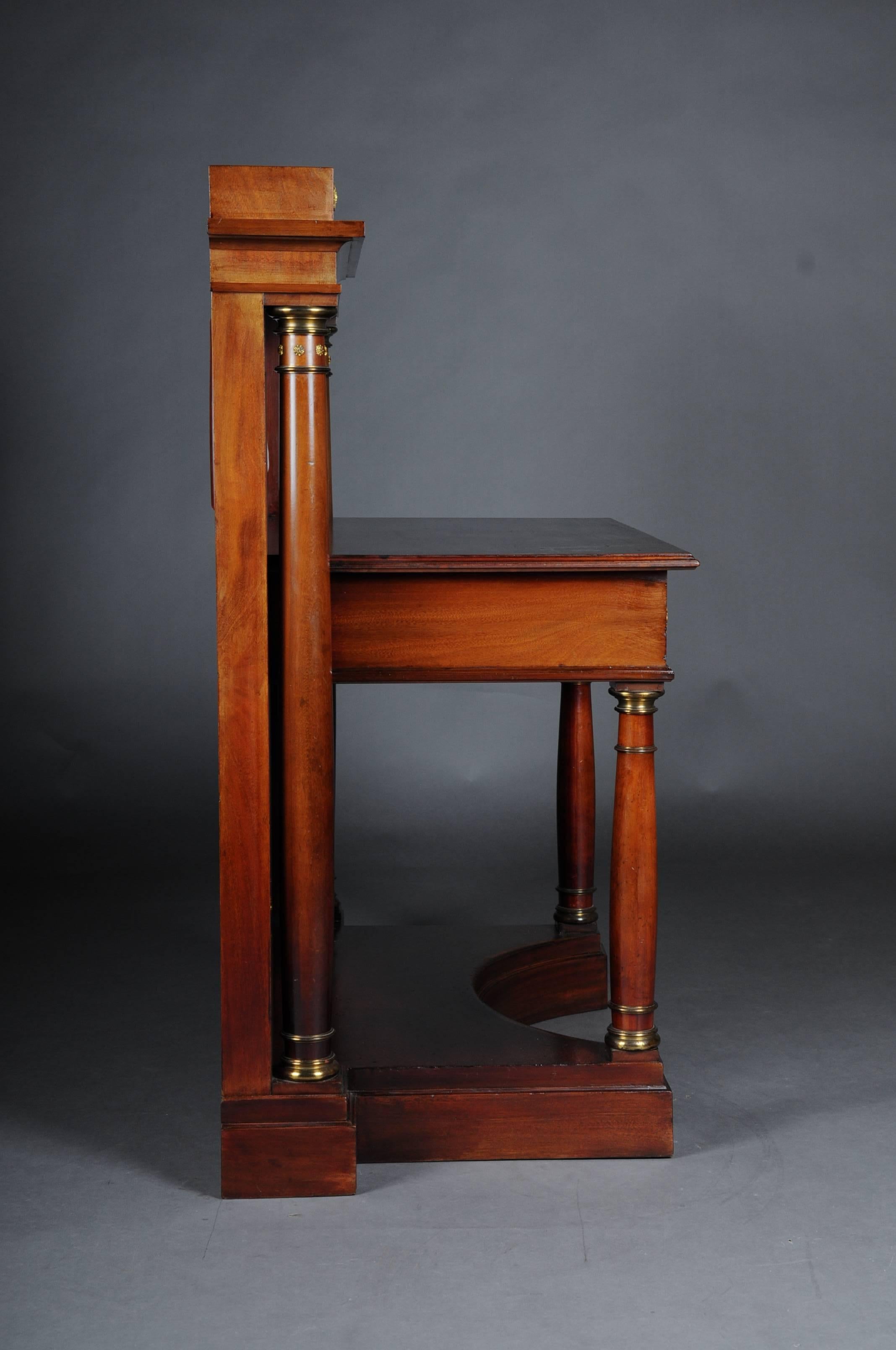 Gilt 19th Century Salon Empire Writing Desk, 1890 For Sale