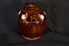 19th Century Saltglaze Teapot