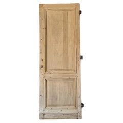 Porta belga a 2 pannelli per interni in pino di recupero del XIX secolo