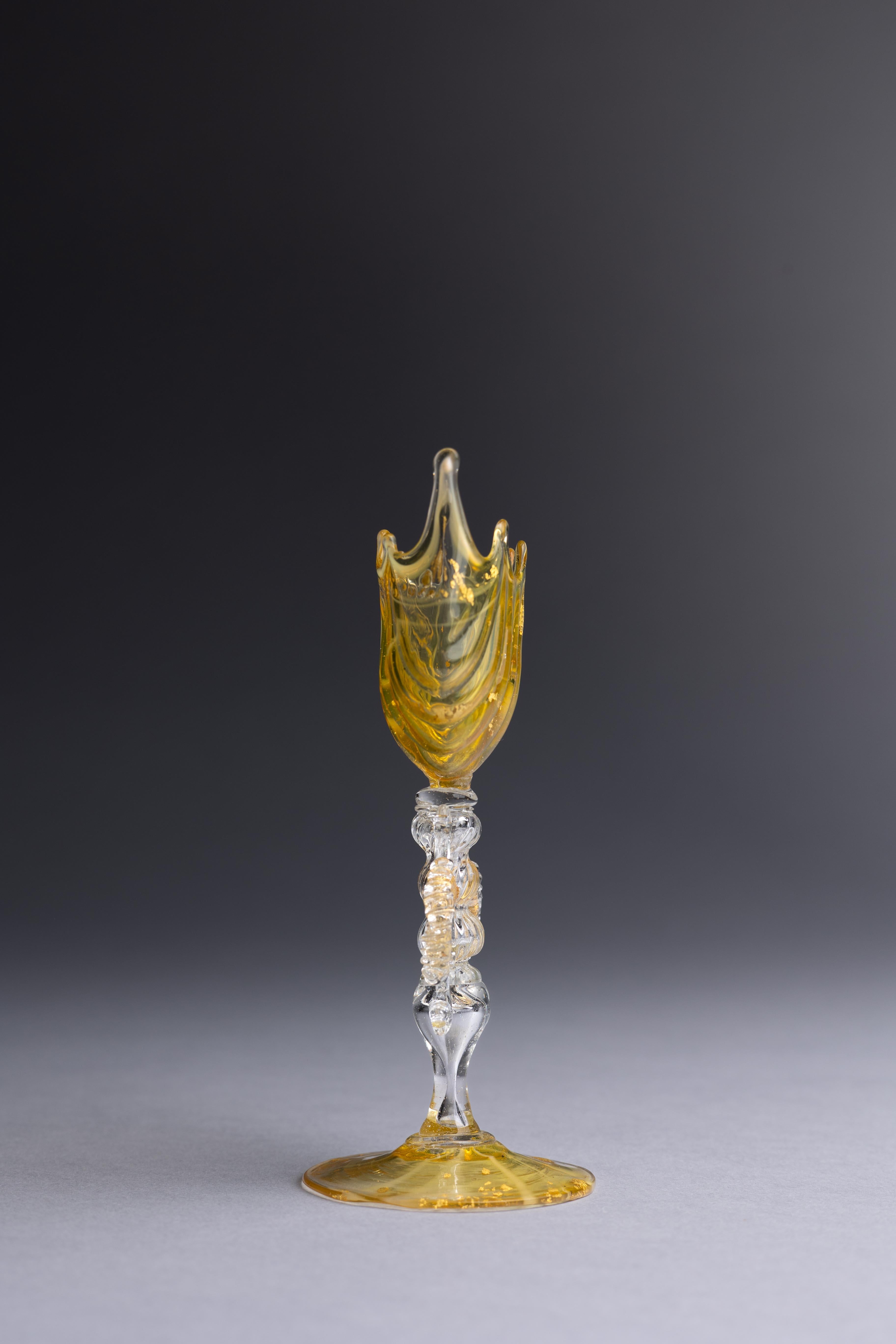 Fin du XIXe siècle Vase à gobelet italien de Murano du XIXe siècle, Salviati en vente