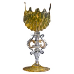 19th Century Salviati Murano Italian Goblet Vase