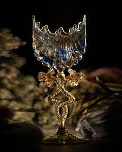 19th Century Salviati Venetian Murano Glass Goblet