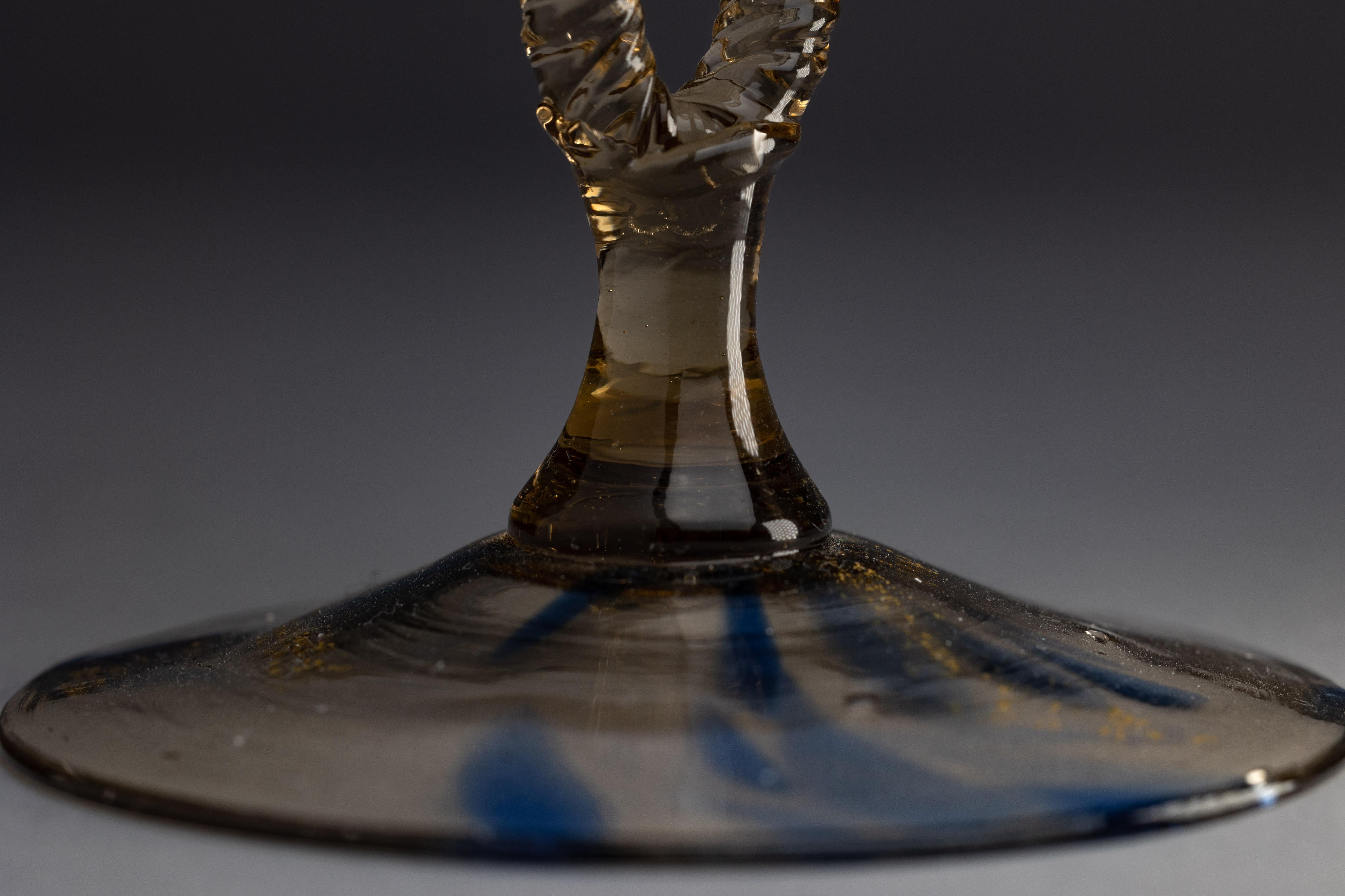 19th Century Salviati Venetian Murano Glass Goblet For Sale 1