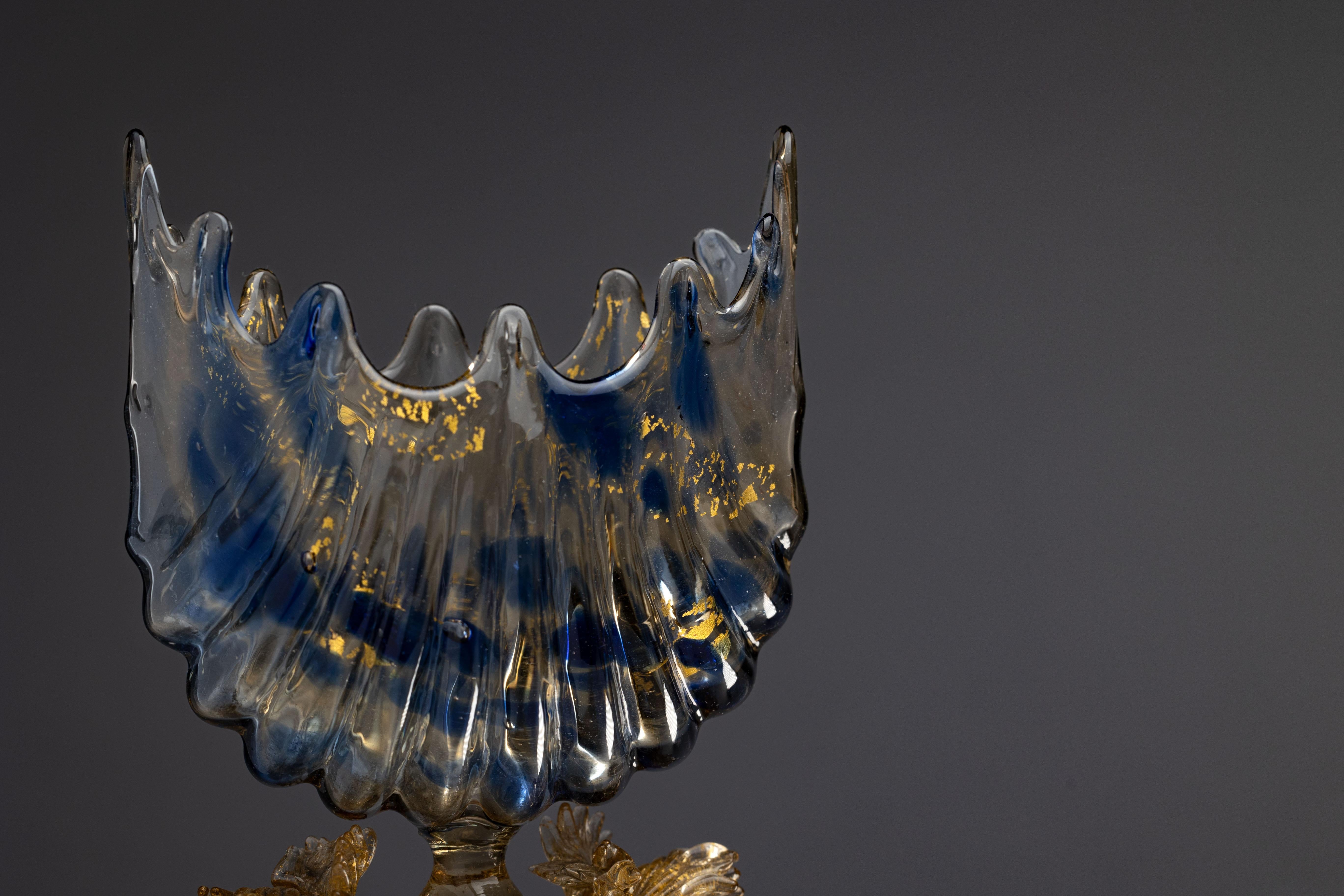 19th Century Salviati Venetian Murano Glass Goblet For Sale 2