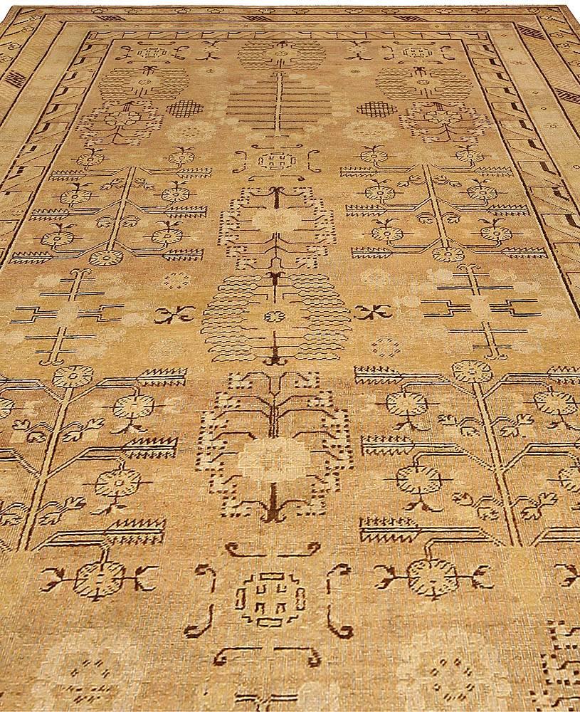 Turkestan Tapis Samarkand Khotan fait à la main Doris Leslie Blau 19ème siècle en vente