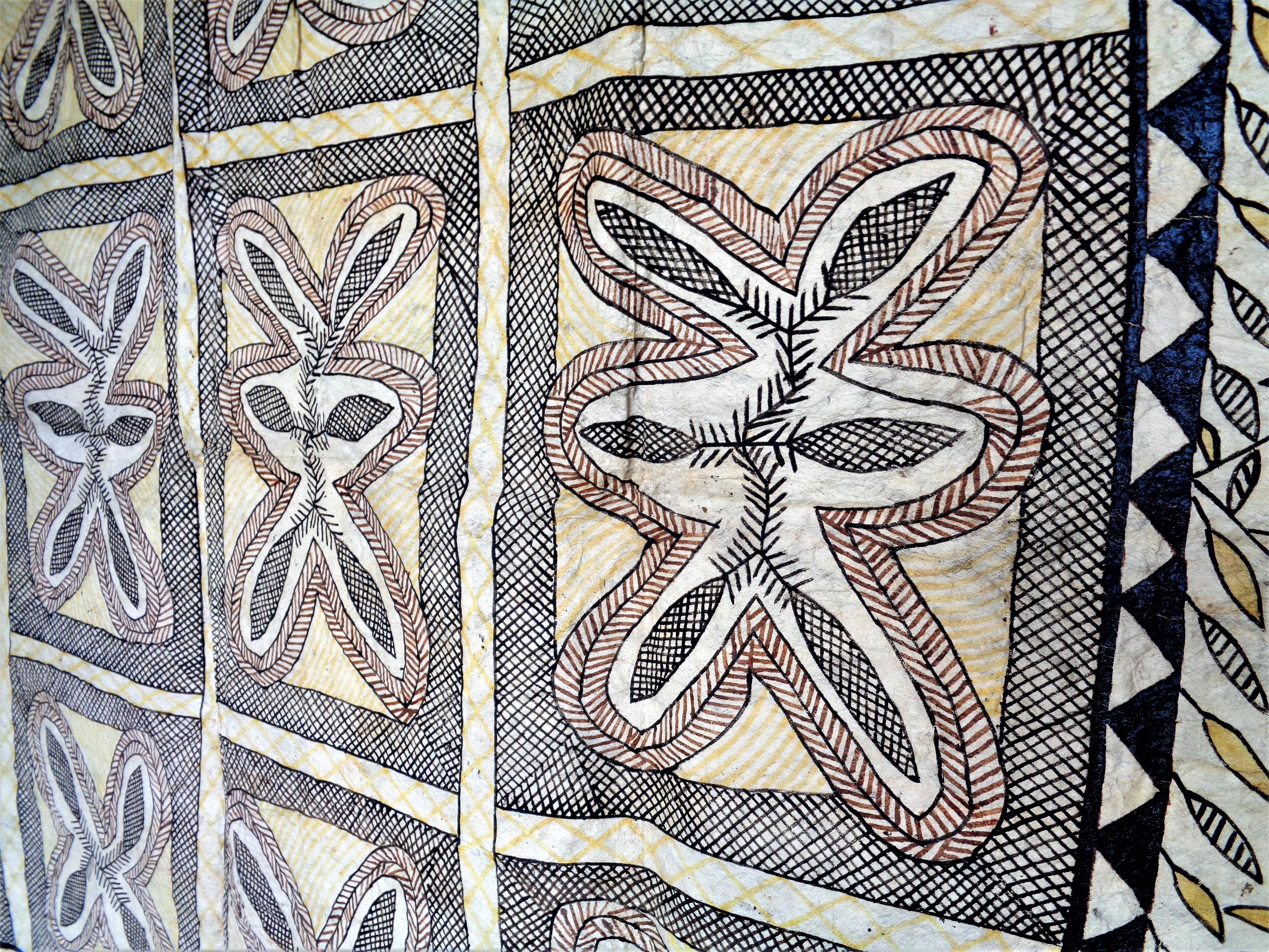 19th Century Samoan Tapa Cloth 3