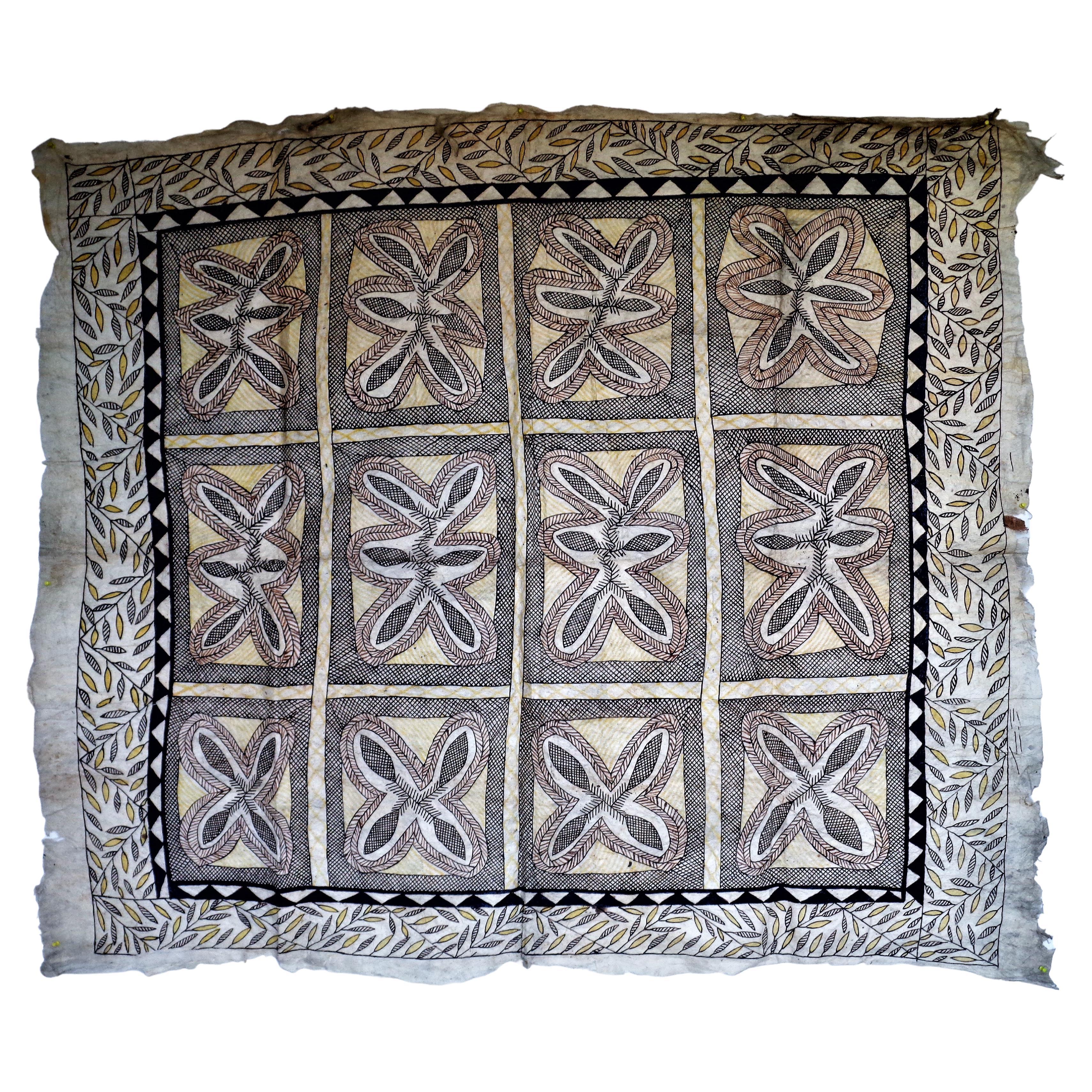 19th Century Samoan Tapa Cloth