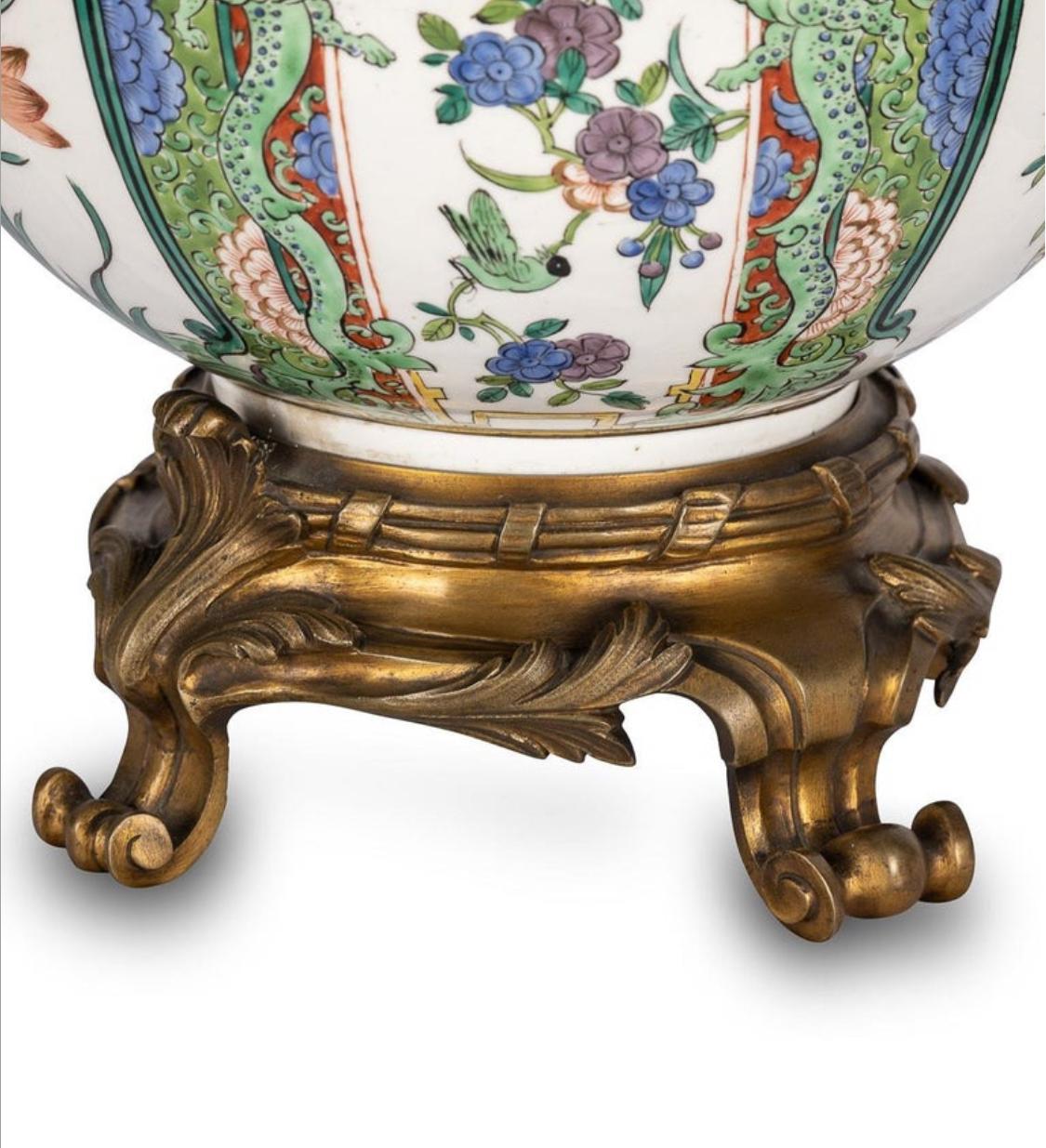 19. Jahrhundert Samson Porzellan bedeckt Vase oder Potpourri Jar im Angebot 6