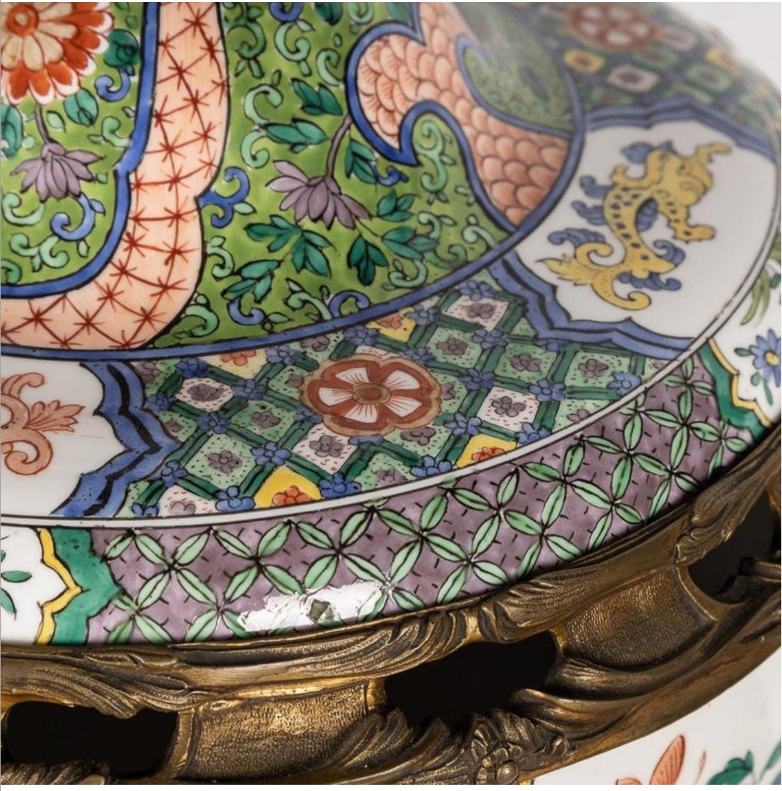 19. Jahrhundert Samson Porzellan bedeckt Vase oder Potpourri Jar (Französisch) im Angebot