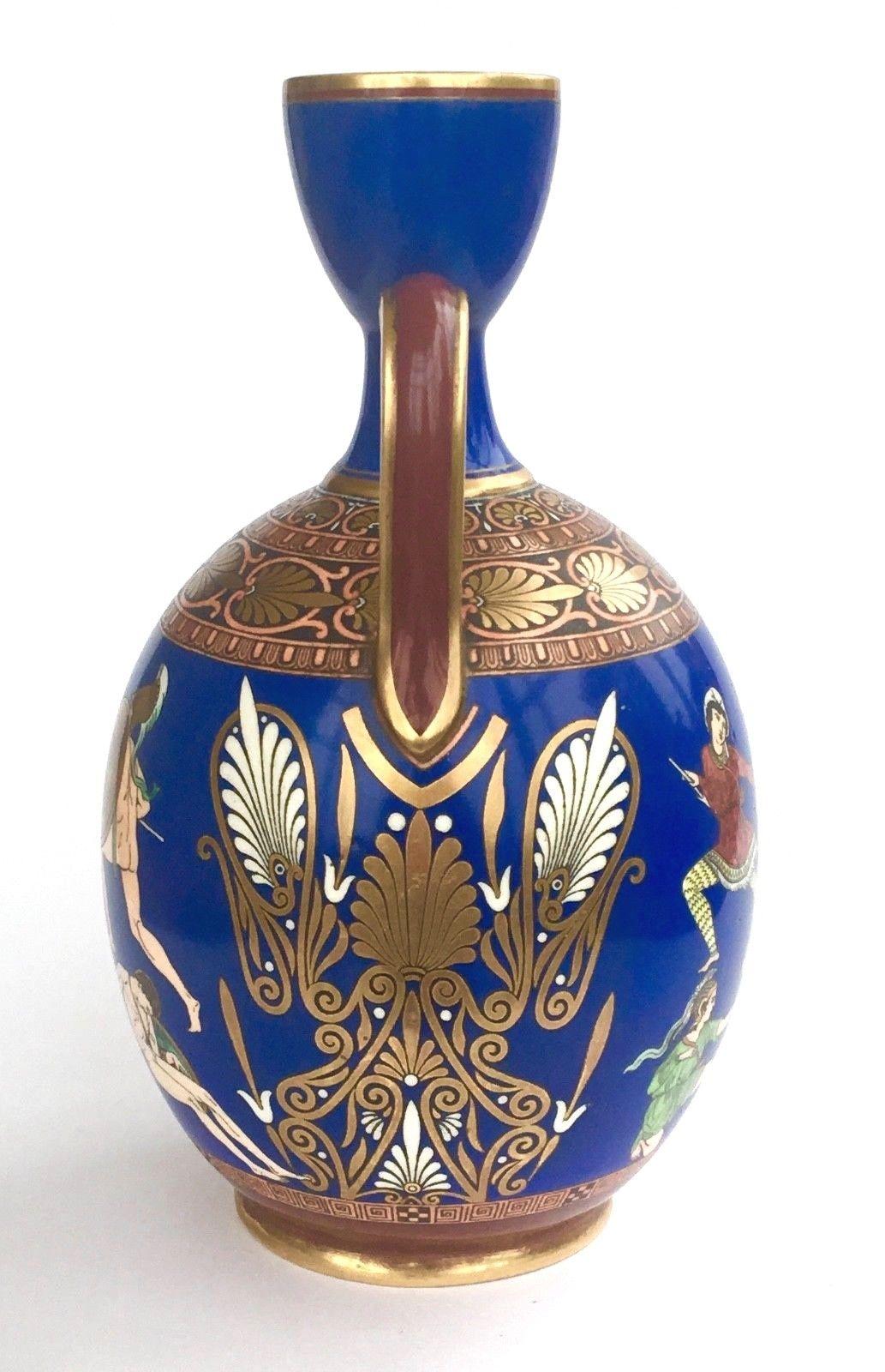 English 19th Century Samuel Alcock Neoclassical Porcelain Vase