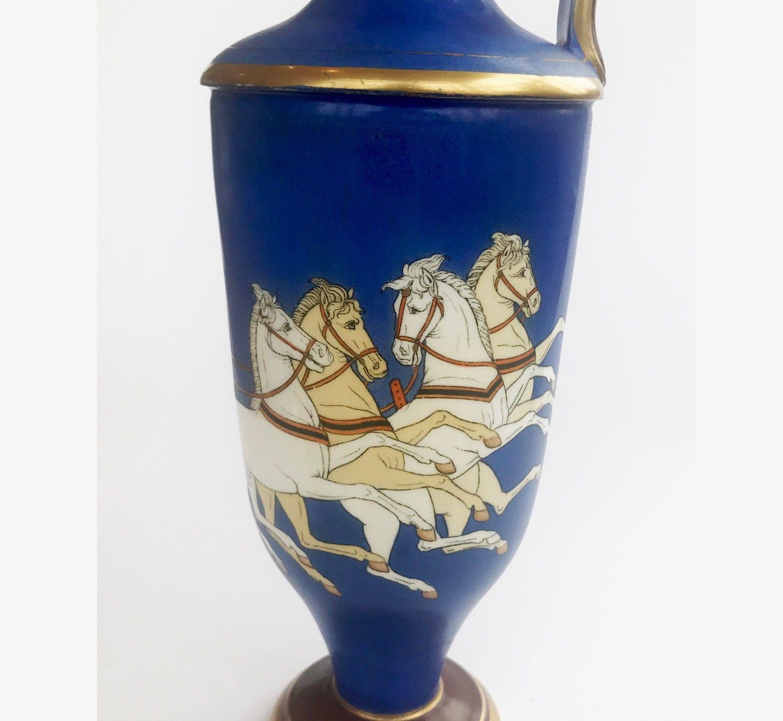 English 19th Century Samuel Alcock Neo Classical Porcelain Vase
