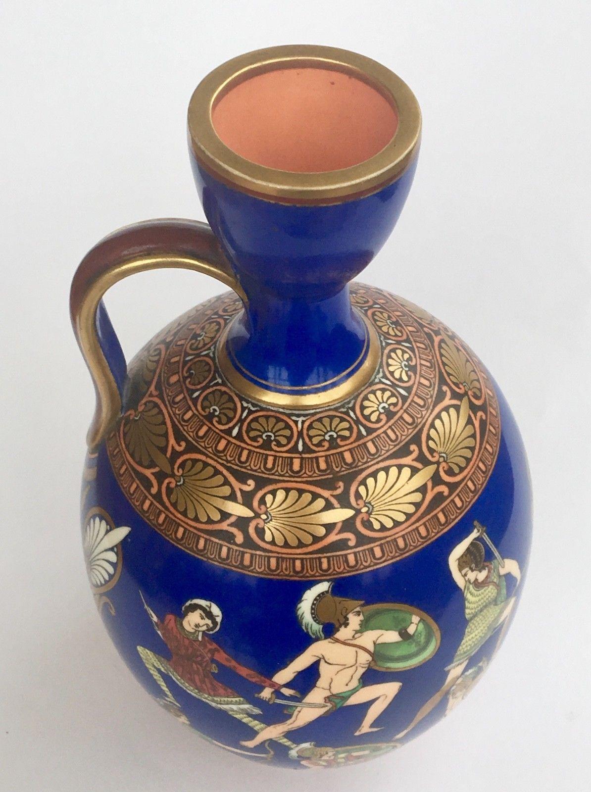 Fired 19th Century Samuel Alcock Neoclassical Porcelain Vase