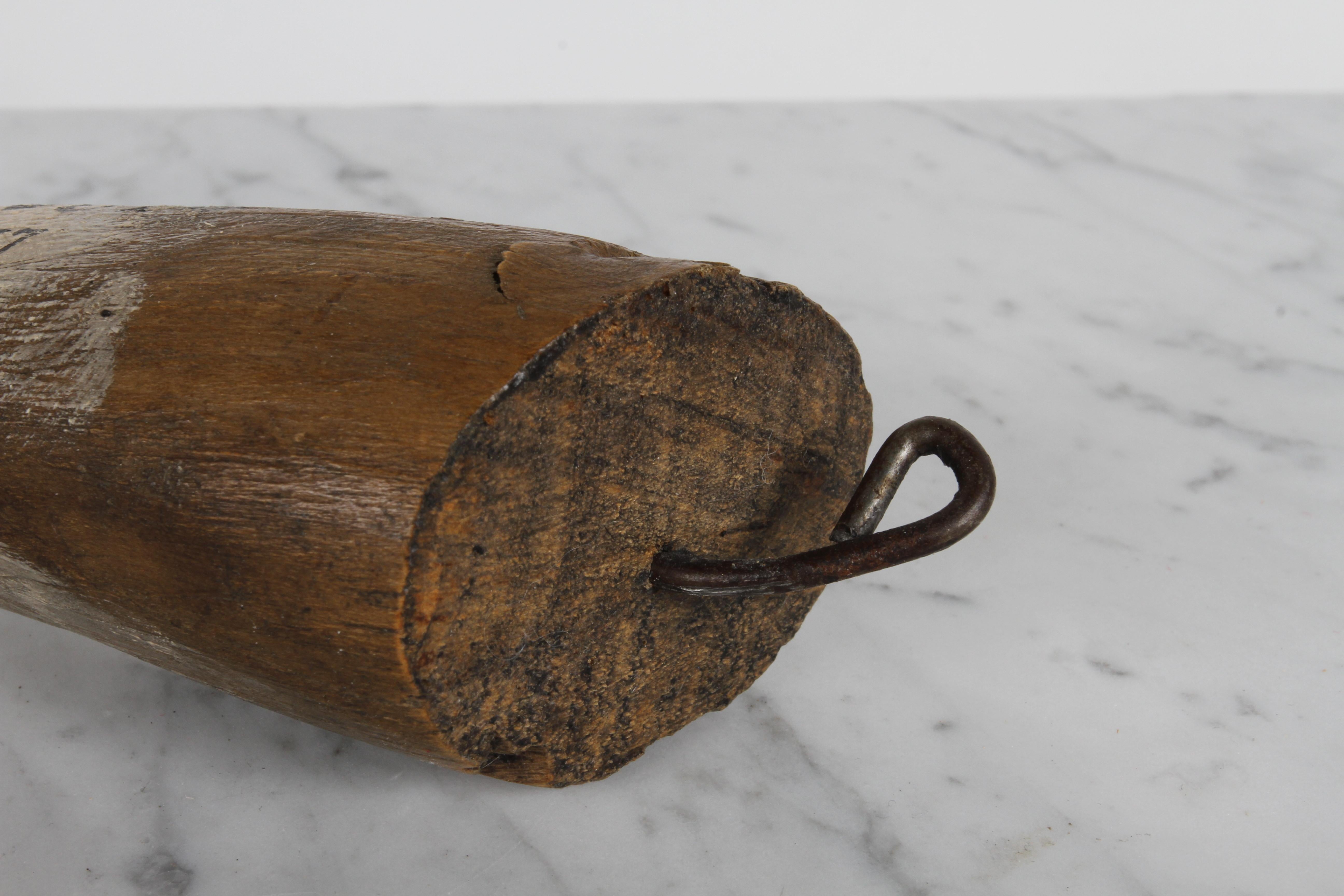 19th Century Santos or Saint Ex-Voto Carved Polychrome Wood Arm & Hand Offering 10