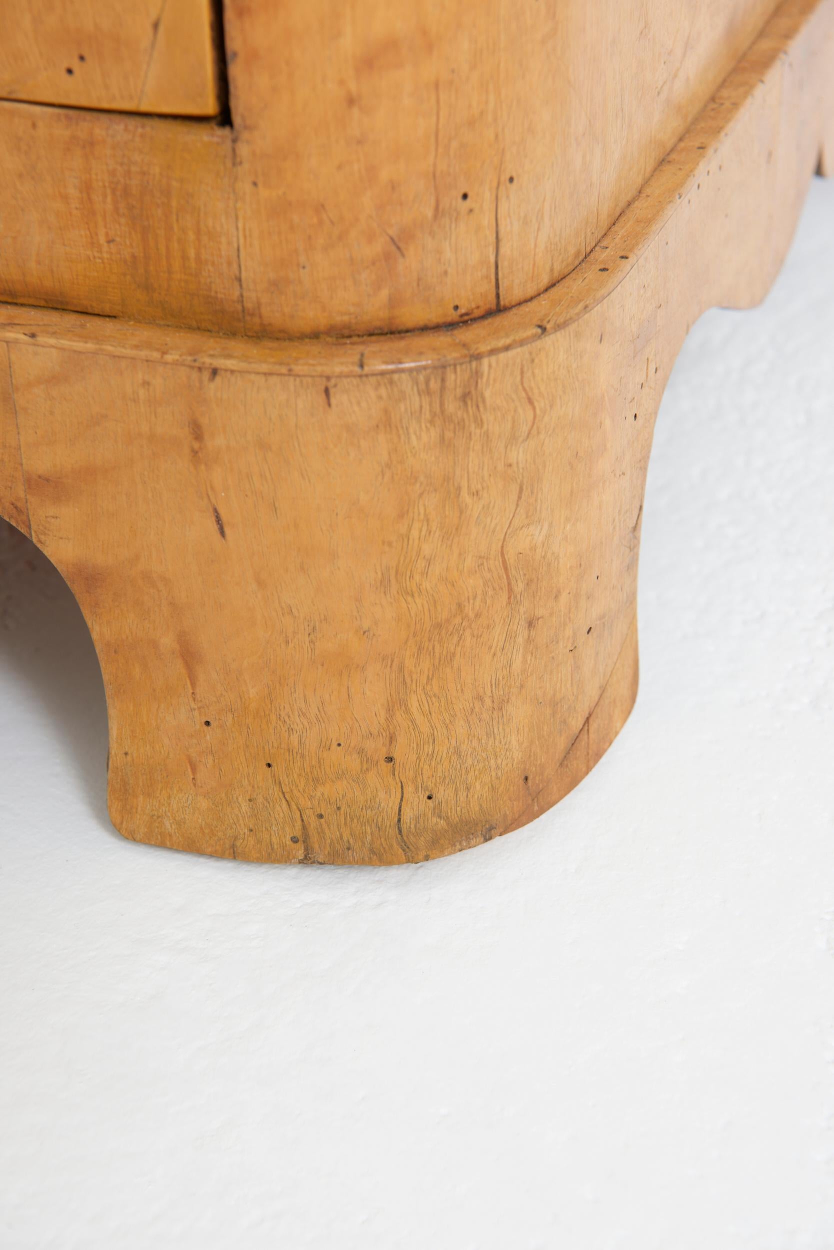 19th Century Satin Birch Chest of Drawers 12