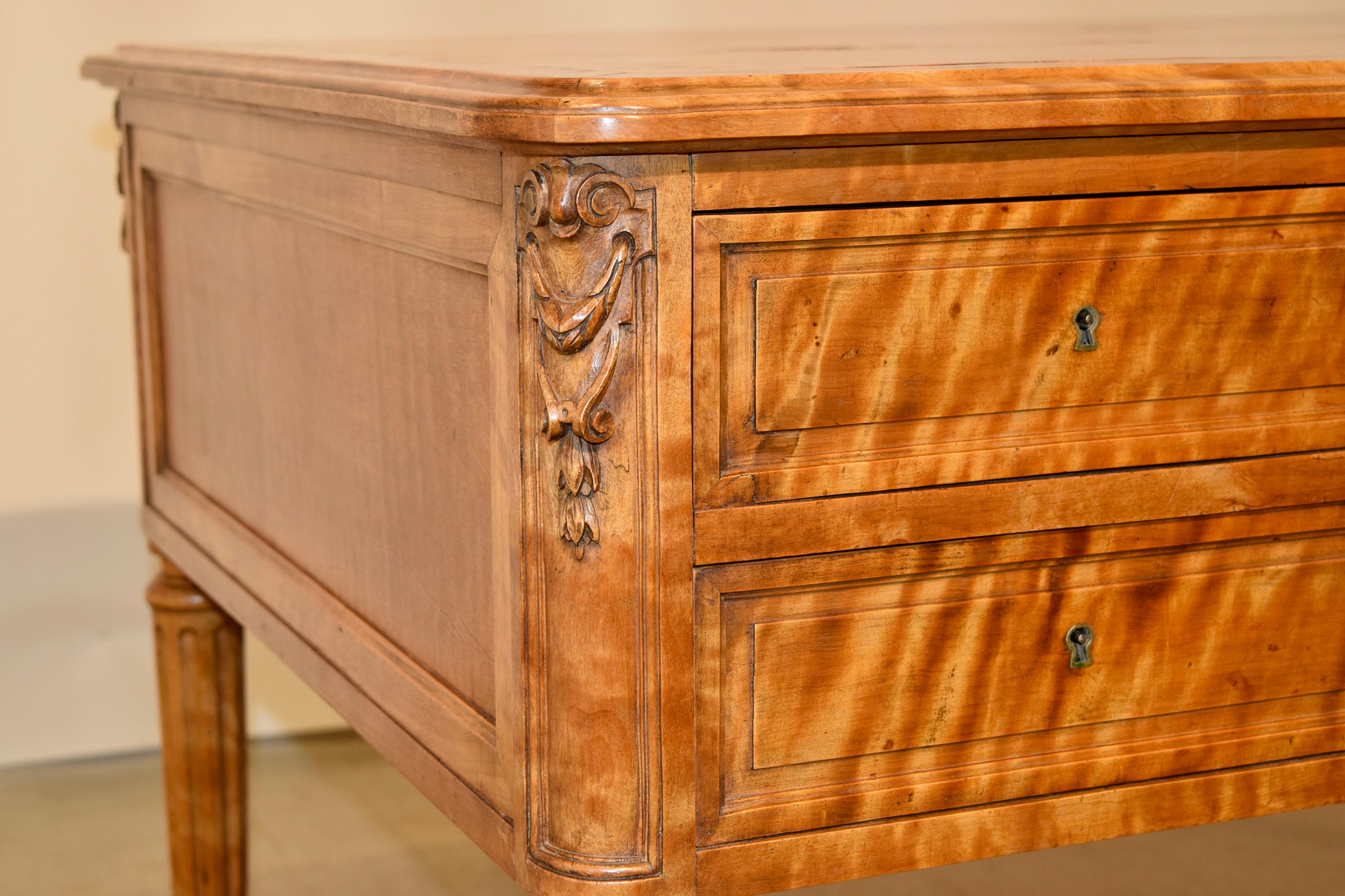 19th Century Satin Birch Desk 2