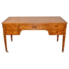 Antique 19th Century Satin Birch Desk