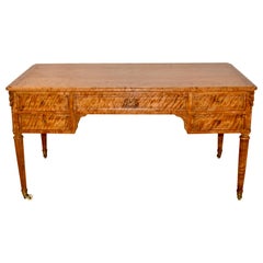 19th Century Satin Birch Desk