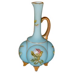 Cruet en verre satiné du 19ème siècle